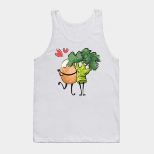 broccoli egg lover couple Tank Top